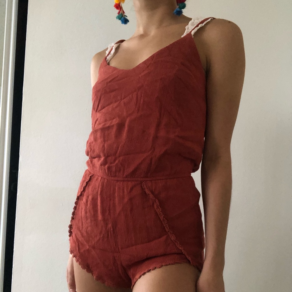 Burnt Orange Romper